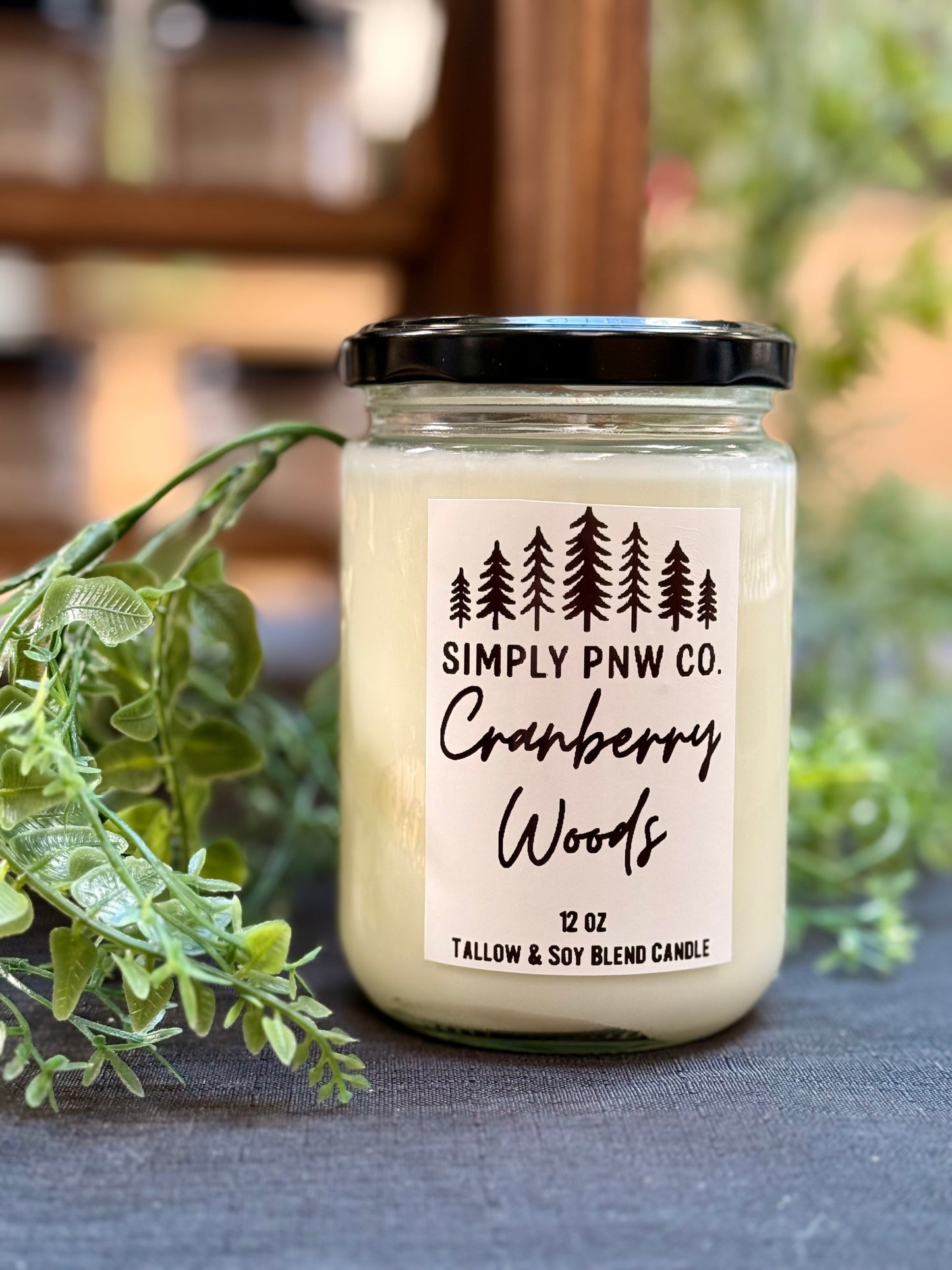 12oz Cranberry Woods Candle - Soy & Tallow Blend