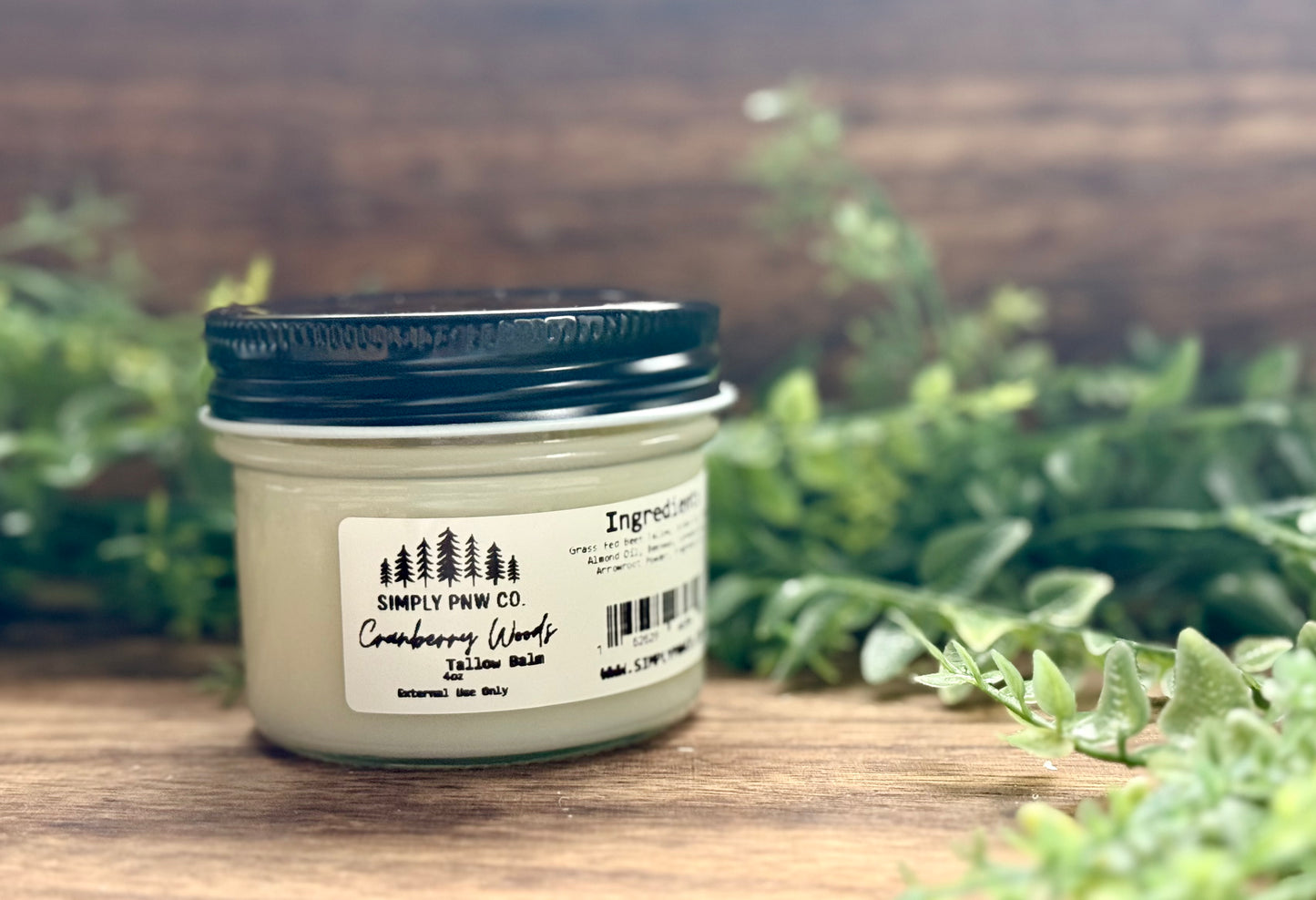 Cranberry Woods Tallow Balm – Deep Hydration with Warm Woodland Berries (4 oz)