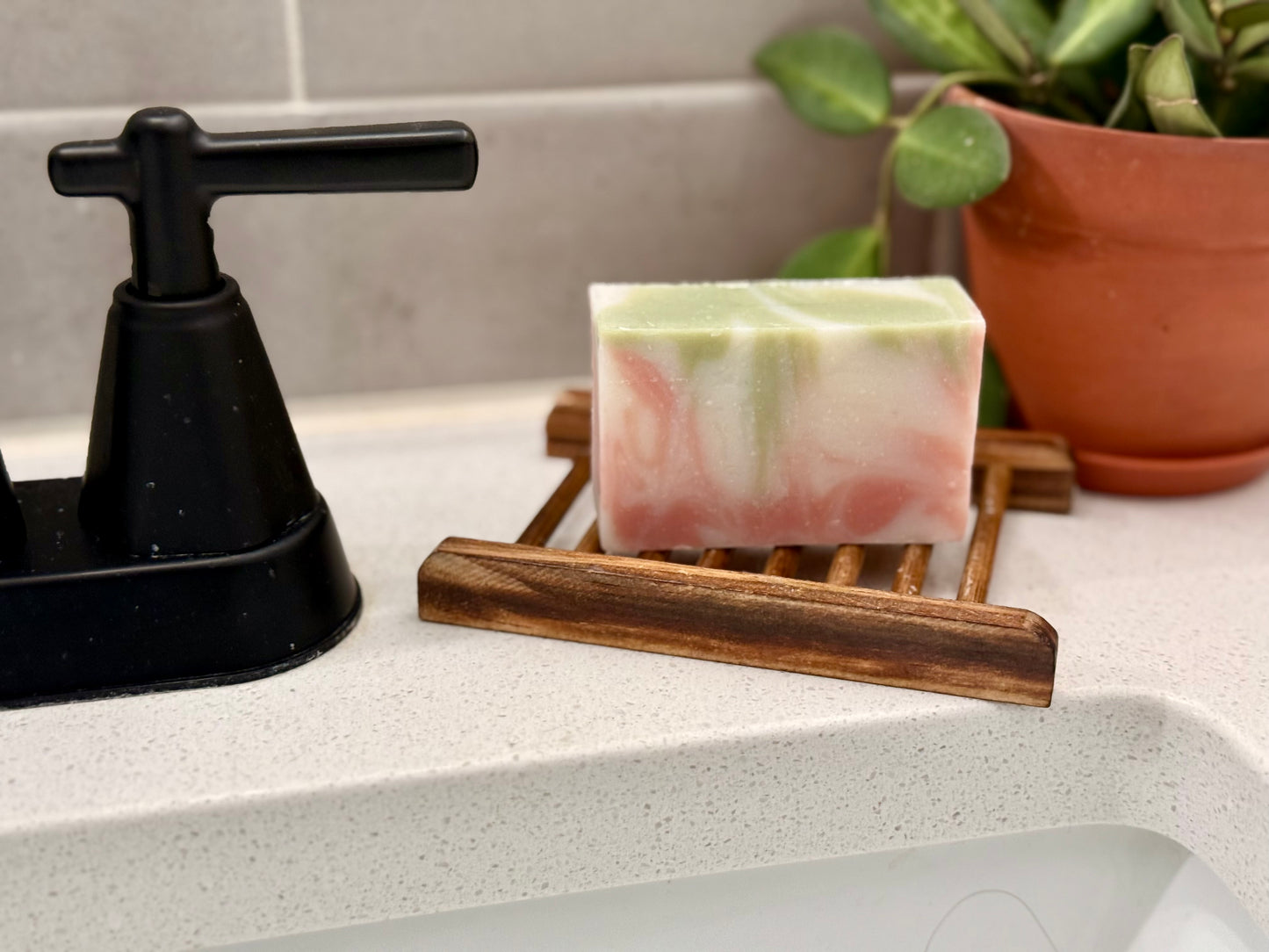 Grapefruit Swirl Tallow Face Bar Soap – Bright Citrus Cleanse & Deep Moisture