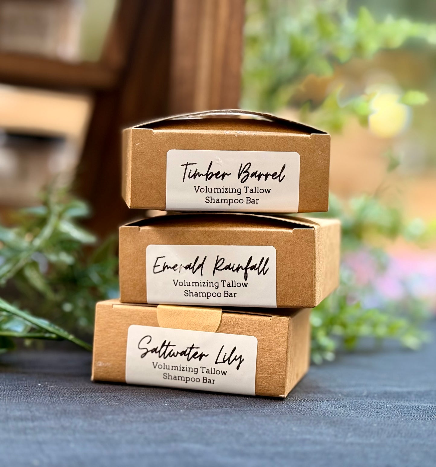 Emerald Rainfall Volumizing Tallow Shampoo Bar