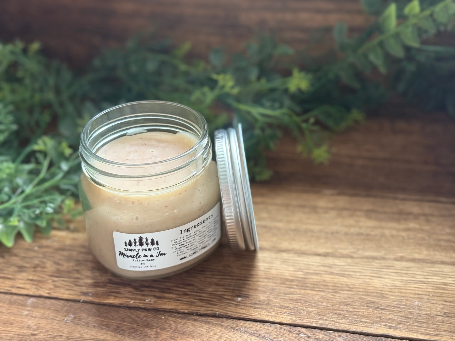 Miracle in a Jar Tallow Balm – Natural Anti-Aging Moisture Repair for Firm, Glowing Skin - Simply PNW Co.