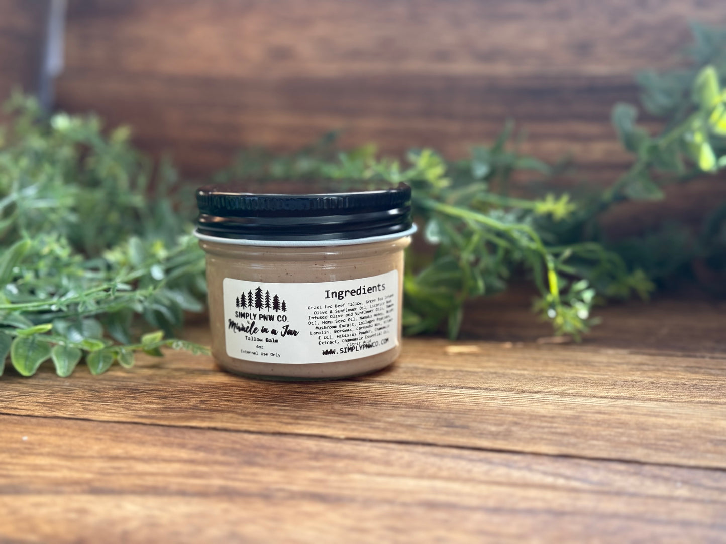 Miracle in a Jar Tallow Balm – Natural Anti-Aging Moisture Repair for Firm, Glowing Skin - Simply PNW Co.