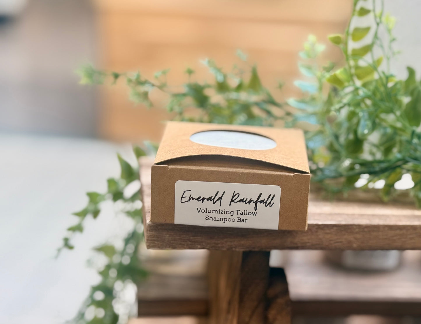 Emerald Rainfall Volumizing Tallow Shampoo Bar