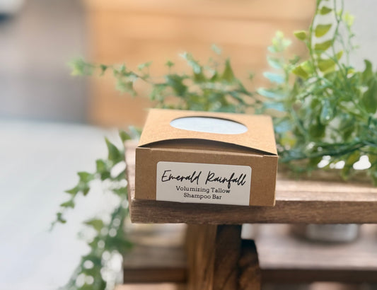Emerald Rainfall Volumizing Tallow Shampoo Bar