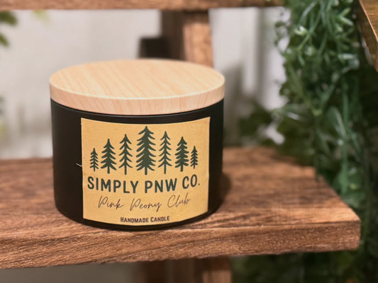 Pink Peony Club Candle - Simply PNW Co.