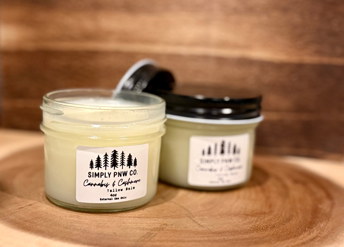 Cannabis & Cashmere Tallow Balm – Luxurious Hydration with Soft Earthy Warmth (4 oz)