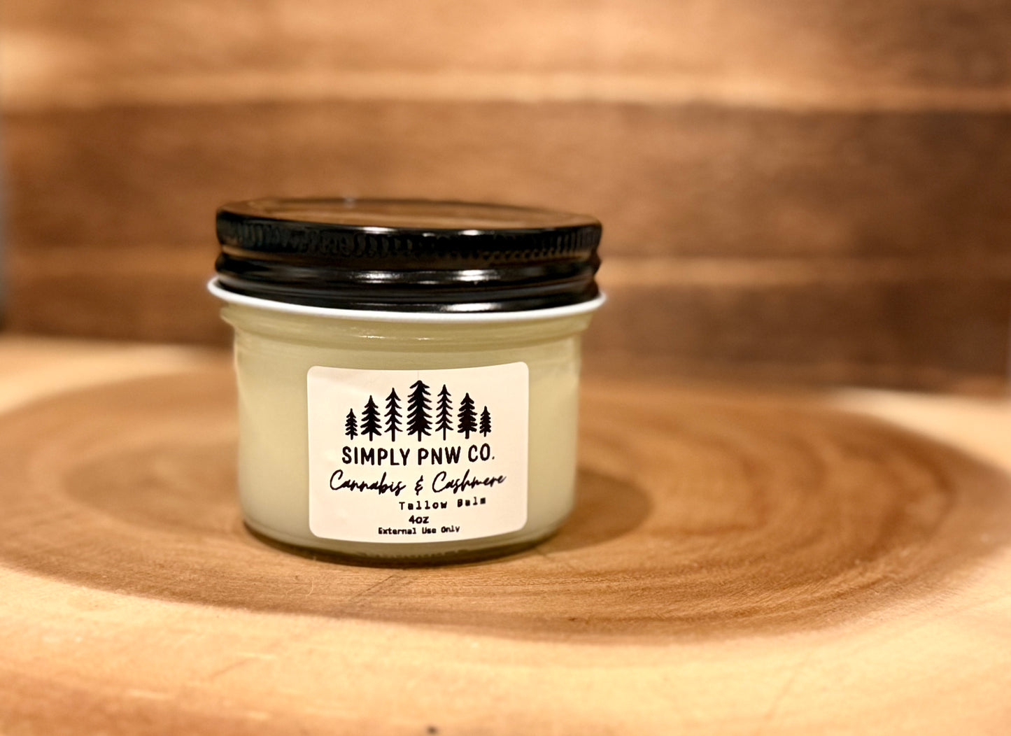 Cannabis & Cashmere Tallow Balm – Luxurious Hydration with Soft Earthy Warmth (4 oz)