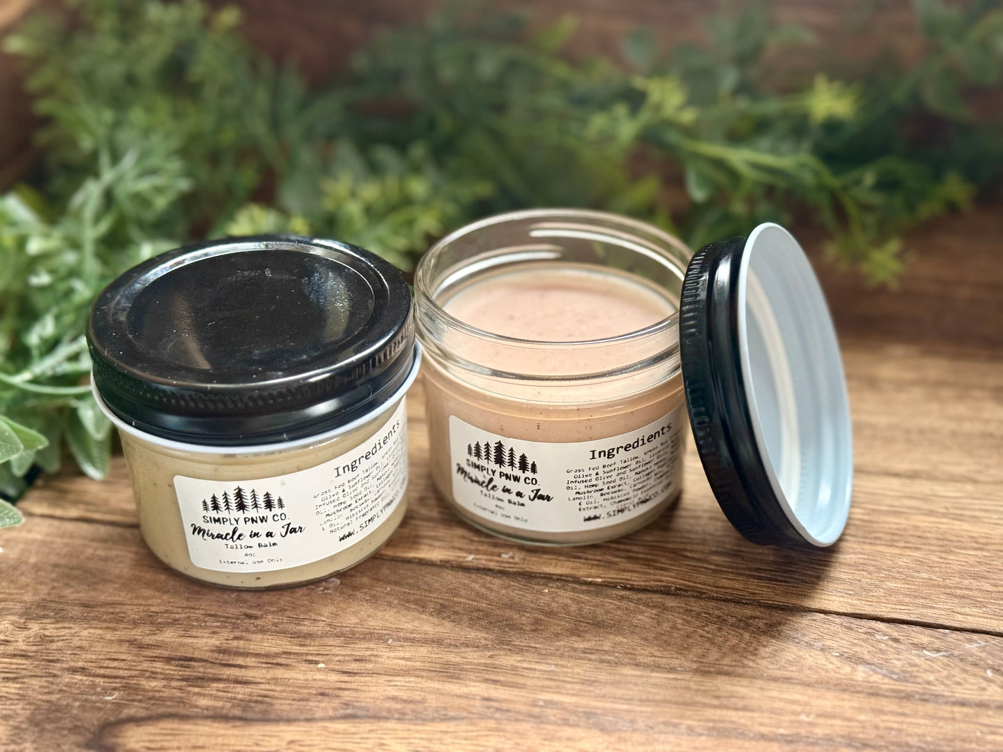 Miracle in a Jar Tallow Balm – Natural Anti-Aging Moisture Repair for Firm, Glowing Skin - Simply PNW Co.