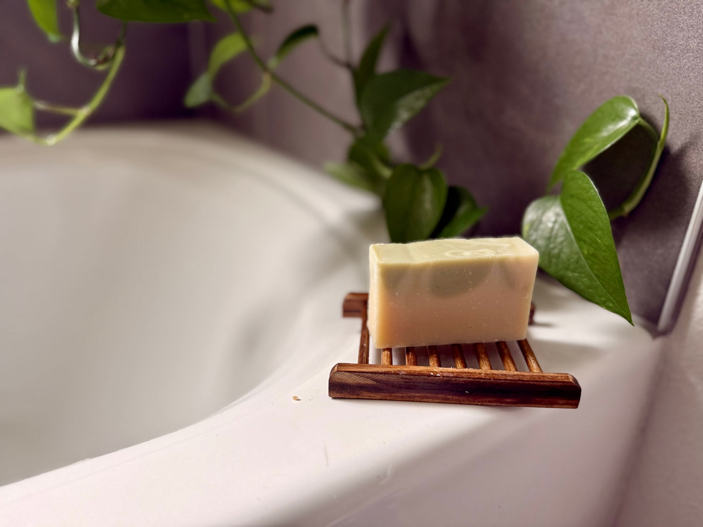 Bergamot & Cypress Goat Milk Bar Soap – Deep Hydration & Gentle Clay Exfoliation