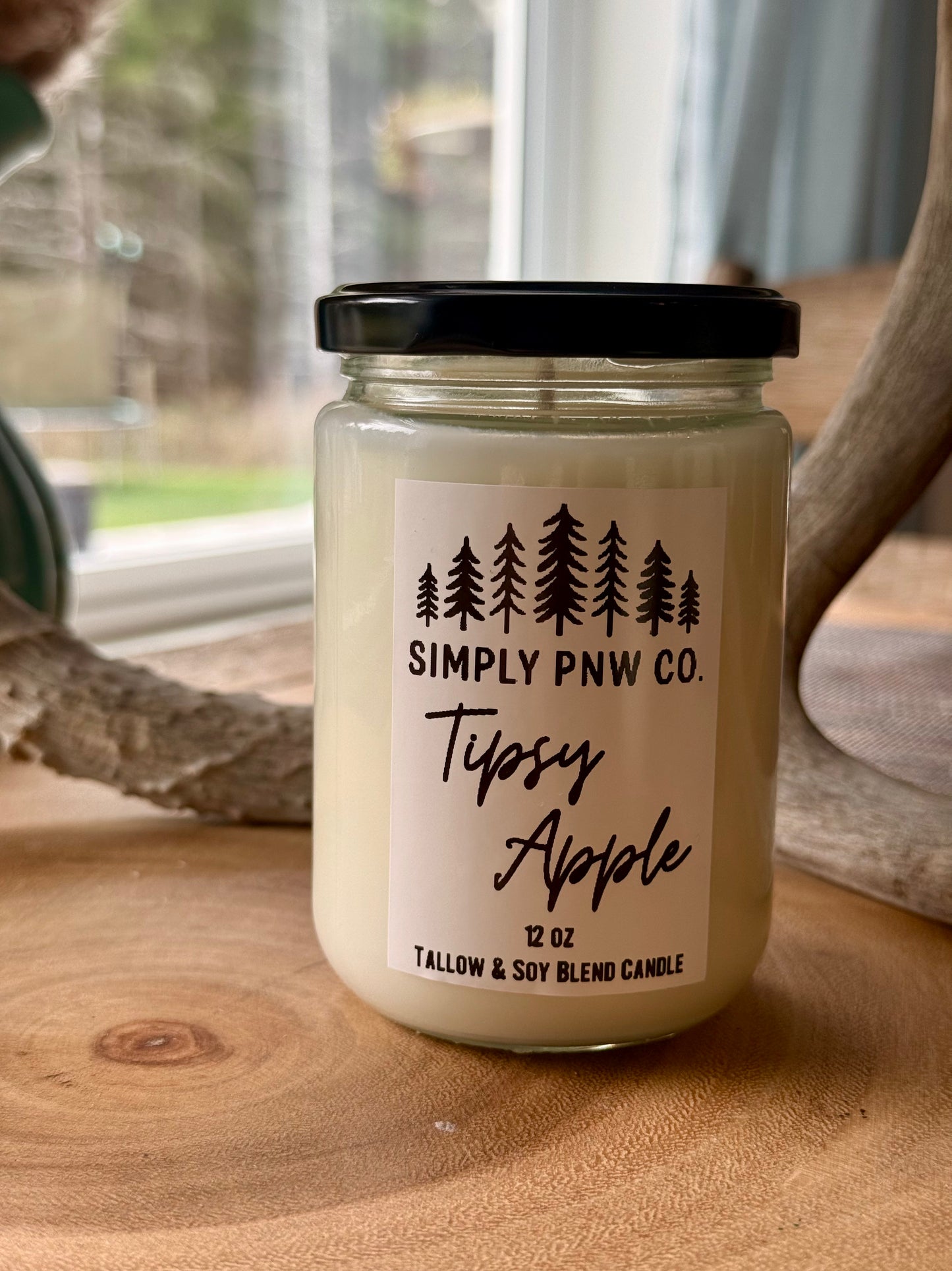 12oz Tipsy Apple Candle - Soy & Tallow Blend
