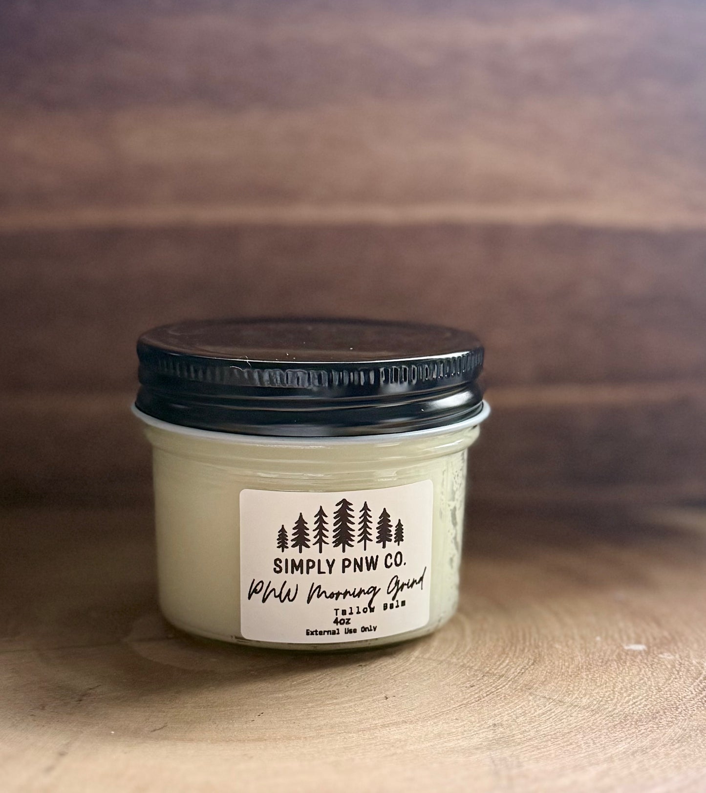 PNW Morning Grind Tallow Balm – Fresh Ground Coffee Deep Hydration (4 oz)