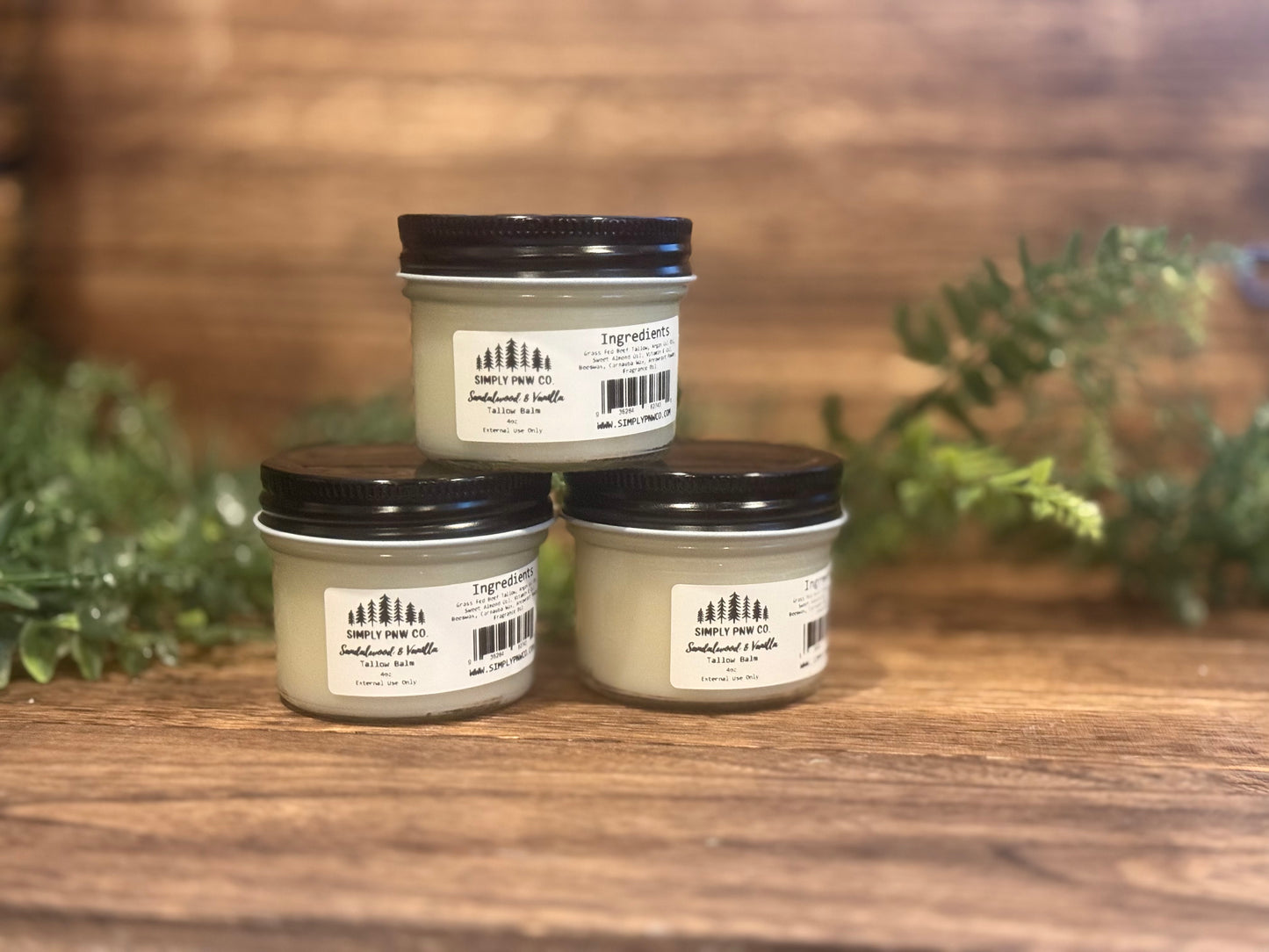 Sandalwood & Vanilla Tallow Balm – Deeply Moisturizing Natural Balm for Soft, Radiant Skin