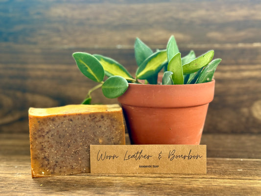 Worn Leather & Bourbon Bar Soap - Simply PNW Co.