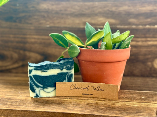 Charcoal Tallow Bar - Simply PNW Co.