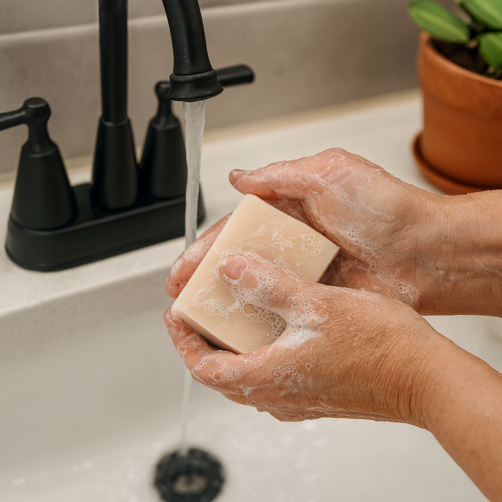Simply Cherry & Almond Tallow Bar Soap – Handmade Natural Soap for Smooth, Nourished Skin