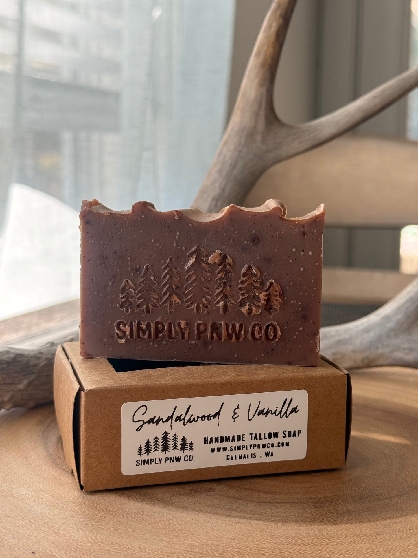 Sandalwood & Vanilla Exfoliating Bar Soap – Buff, Smooth & Glow 🪵