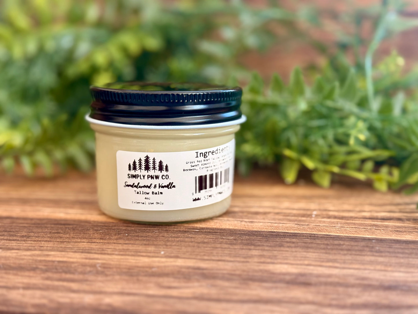 Sandalwood & Vanilla Tallow Balm – Deeply Moisturizing Natural Balm for Soft, Radiant Skin